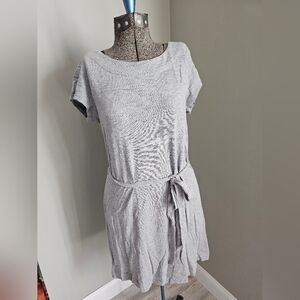 Gray Short Sleeve Dress